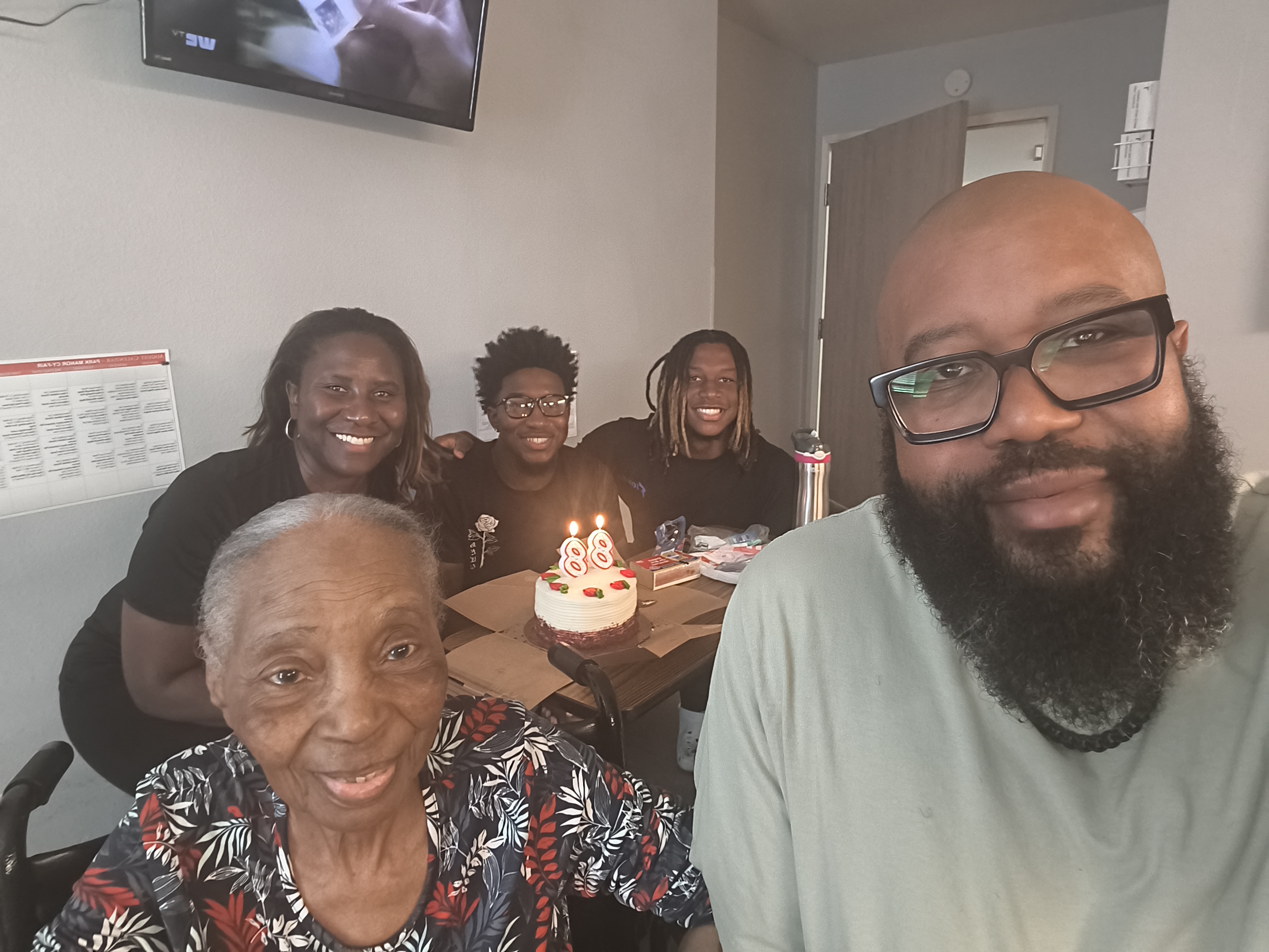 Celebrating Rose Mary's 88th birthday with family